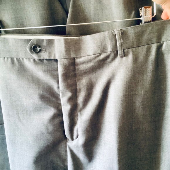 Fabio Fabrinni 3-Piece Suit Men's 42L Gray 2-Button Notch Lapel Formal Wedding - Picture 14 of 16